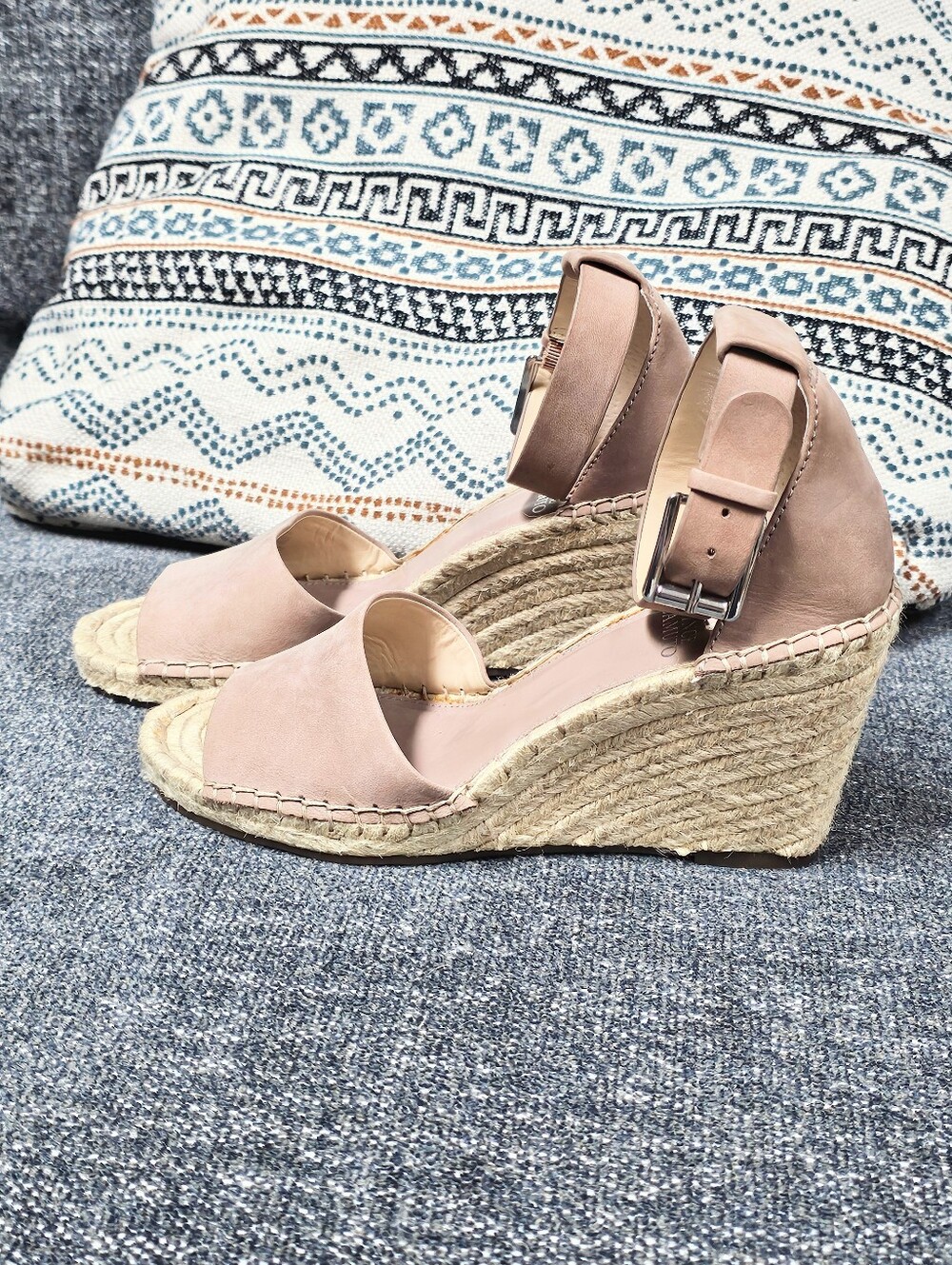 Taupe Espadrille Wedges Vince Camuto - Picture 7 of 8